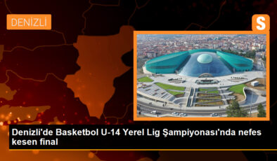 Denizli’de düzenlenen Basketbol U-14 Yerel Lig Şampiyonası’nda nefes kesen final